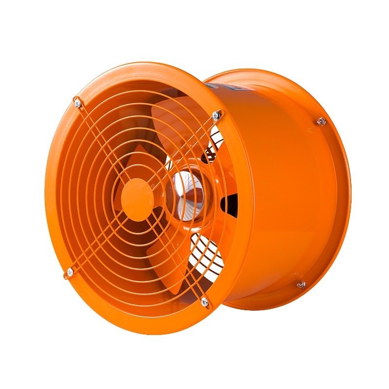 Orange Axial Fan (5-Blades, Iron)